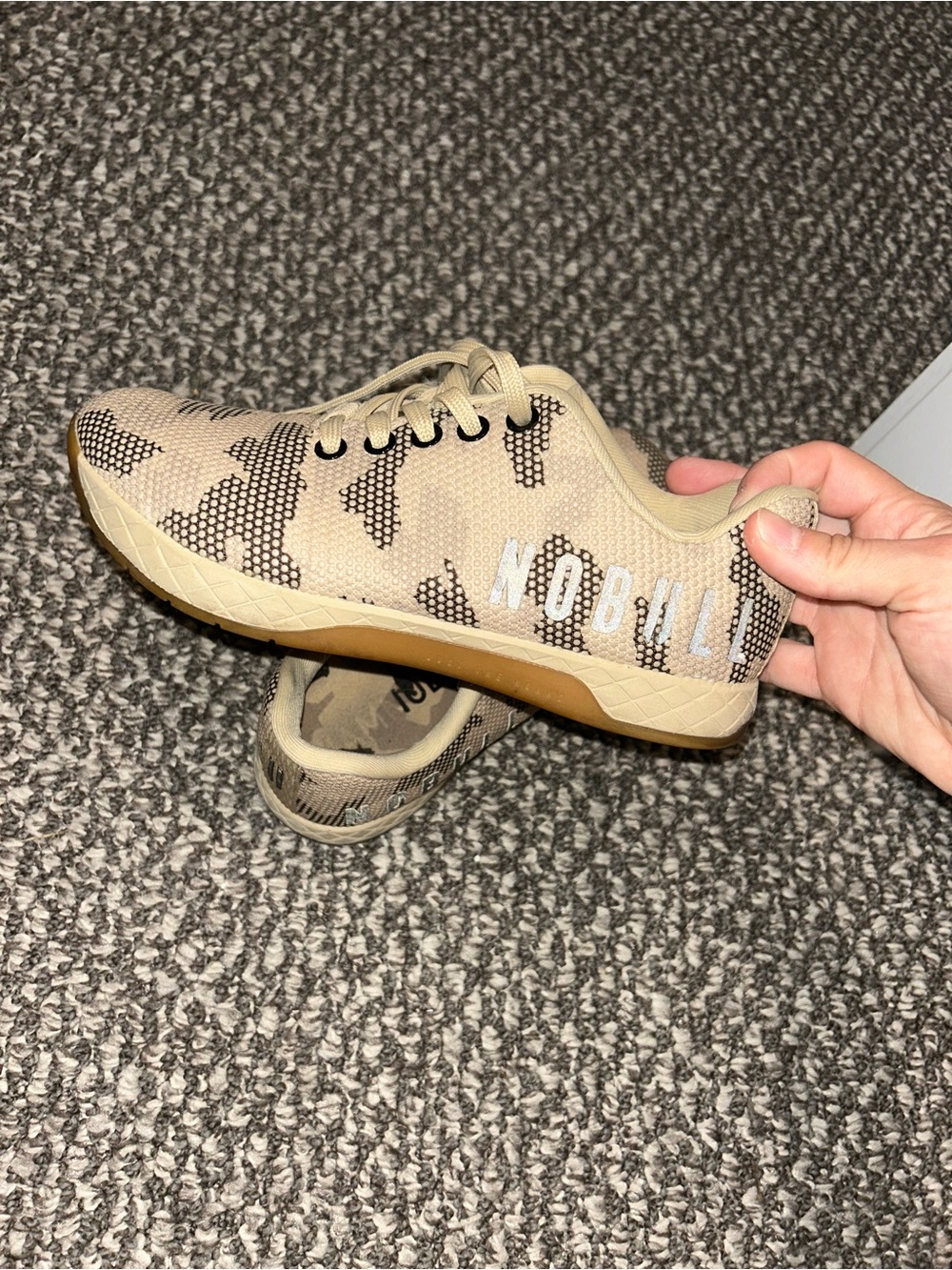 NOBULL women’s Desert Camo Athletic Trainer - Tan & Black